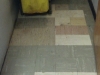 Floor tile upstaris custodial closet